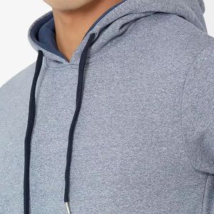 เสื้อฮู้ดแบบสวมหัวผ้าคอตตอนหนาผ้าฝรั่งเศสเทอร์รี่เสื้อฮู้ดโอเวอร์ไซส์เปิดไหล่แบบกำหนดเอง - Product Image 5