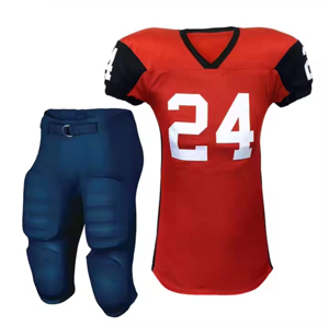 Conjuntos de Uniformes de Fútbol Americano Hechos a Medida, Pantalones Cortos de Spandex/Poliéster con Protección UV, Absorción de Humedad, Transpirables y Antibacterianos - Product Image 6