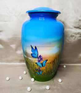 Urnes funéraires en aluminium personnalisées de style américain, best-seller, 10 pouces, pour cendres humaines et animales de compagnie, fournisseur en gros - Product Image 5