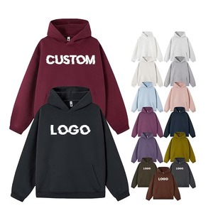 High Quality Streetwear Custom Ladies Oversized Blank <b>Hoodies</b> Drop Shoulder 2 piece set joggers pants Sweatshirt With Sweatpants - Product Image 4