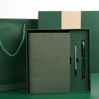 Individuelles Logo Büro A5 Liniertes PU-Leder Hardcover Notizbuch mit Fadenheftung und Geprägtem Logo für Tages-, Wochen- und Monatsplanung