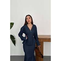 Ensemble bleu brut pour femme Elisa Fashion - Bleu