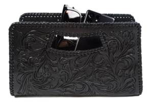 Pochette pour femme Vallarta, sac à main en cuir ciselé fait main, qualité supérieure, avec bandoulière, finitions luxueuses - Product Image 5