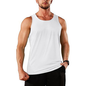 New Fitness Men Pure Color Sleeveless Gym <b>Stringer</b> Tank Top Bodybuilding <b>Vest</b> Top Male Undershirt - Product Image 3