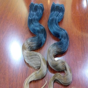 Extensiones de Cabello Humano Remy Indio, Ondulado Profundo, Doble Trama, Tejido a Máquina, Cabello Virgen, Color Negro, Cutícula Completamente Alineada - Product Image 3