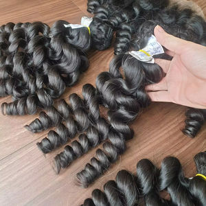 CHEVEUX DE BÉBÉ Lâche ONDULÉ vietnamien cuticule aligné cheveux vierges DOUBLE TIRÉ cheveux vierges vague profonde perruque frontale pleine perruque de dentelle - Product Image 1