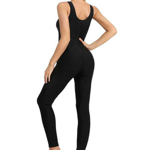 Negro moda deportes mujeres Activewear Yoga conjuntos de mujer transpirable Cruz Sexy espalda camiseta sin mangas y Mallas para gimnasio y Fitness - Product Image 6