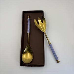 Ensemble de couverts vintage de luxe de haute qualité, finition plaquée or, acier inoxydable, pour la maison et la cuisine d'hôtel - Product Image 5