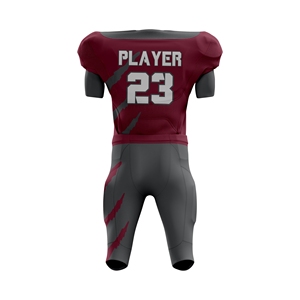 Dernier design d'uniforme de football américain pour hommes adultes, manches courtes, respirant, séchage rapide, 100% polyester, nom et logo d'équipe personnalisés - Product Image 2