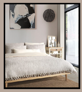 Crema Natural moteada 100 por ciento algodón ligero suave transpirable cama cubierta Lucio colcha 200x240 cm x 95 79 pulgadas - Product Image 2