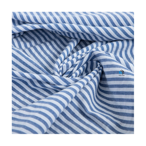 New Latest Hot Selling Products Cotton Seer Sucker Printed Fabric Stock Roll Textile for Pant Shirts <b>Curtains</b> Cloth Wholesale - Product Image 3