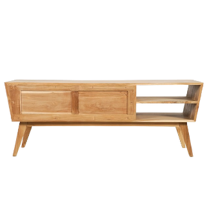 Meuble buffet en teck massif pour salon, vente en gros, modèle Trapeze 150 - Product Image 3