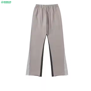 Pantalon de survêtement vintage personnalisé Behram pour homme, coupe large, style streetwear, avec cordon de serrage et taille élastique, imprimé soleil et lune - Product Image 2