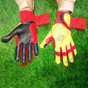 Formation professionnelle de softball Gants en cuir multicolores Manchette longue Tailles pour adultes et jeunes Gants de frappeur Gant de conception personnalisée - Product Image 3