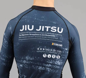 Chemise de compression Rashguard personnalisée pour hommes Mma à manches longues Rash Guard Tops pour adultes - Product Image 2