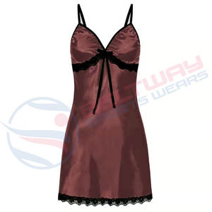 Women Sexy Comfortable Mini Sleep Dress Hot Sale Good Night's Sleep Wholesale <b>Cheap</b> Nightgowns Three Piece Loungewear Set - Product Image 5