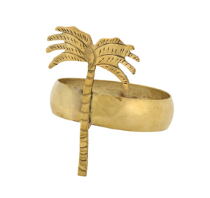 Servilletero de latón macizo Natural, servilletero con forma de árbol de coco, el mejor ahorro de espacio, uso de regalo informal, producto de alta calidad - Product Image 1