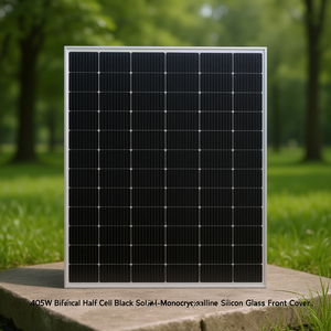 Panneau solaire bifacial 405W à demi-cellules noires - Silicium monocristallin avec couvercle avant en verre - Product Image 3