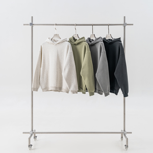 Sudaderas con capucha con logotipo personalizado para hombre estilo informal de moda de calle de punto con cuello con capucha ajuste extragrande para invierno al por mayor - Product Image 1