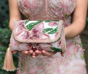 EL BORDADO BOLSOS ÚNICOS MEJOR Estilo bohemio Bordado Trabajo Mano Embrague Monederos Bolsos Diseño de lujo Forro al por mayor - Product Image 3