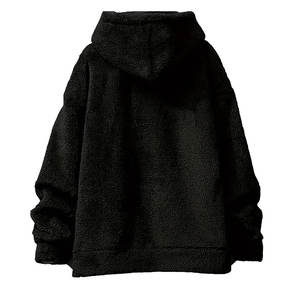 Sweat-shirts Sherpa pour hommes personnalisés fabriqués au Pakistan, brodés, manches longues, décontractés, vêtements de rue d'hiver, écologiques, poche en coton - Product Image 5