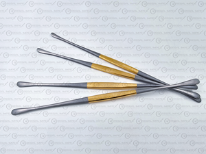 Penfield #5 neurochirurgie colonne vertébrale Instruments 4 pièces Lot 28cm plaqué or dissecteurs pince manuelle en acier inoxydable - Product Image 6