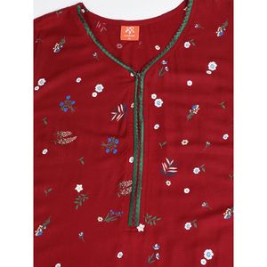 Camisón Largo Estampado de Rayón Casual para Mujer Evolve, Ropa de Dormir Tejida Súper Cómoda con Cintura Elástica y Cordón Ajustable para el Hogar en Verano - Product Image 4
