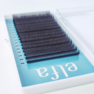 Extensiones de pestañas clásicas y individuales de alta calidad ELFA HY LON FIBER de 0,07mm con acabado suave Natural y logotipo personalizado - Product Image 1