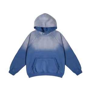 Sweat à capuche unisexe en molleton épais ou tissu éponge français, écologique, tendance et de haute qualité, idéal pour l'hiver, effet délavé soleil, collection 2026 - Product Image 4