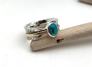 Bague en argent sterling 925 de style bohème pour femme avec pierre précieuse turquoise bijoux de mariage faits à la main cadeau plaqué rhodium amour tendance - Product Image 4