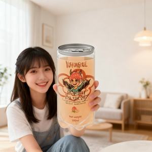 판매 잘 OEM 도매 팝 과일 레몬 혼합 망고 맛 짧은 칵테일 3.5% 알코올 사용자 정의 300ml PET 캔 - Product Image 4