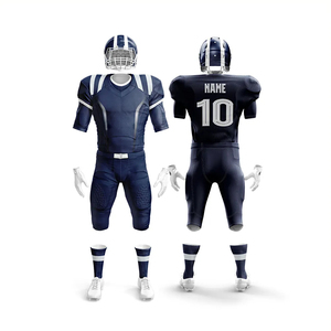 Por encargo adulto fútbol americano Reversible impreso sublimación malla ropa deportiva Jersey pantalones conjuntos de manga corta - Product Image 1