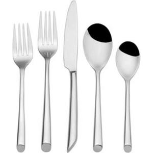 Juego de cubiertos de acero inoxidable de alta calidad para cocinas modernas con bordes pulidos y elementos de diseño ergonómico - Product Image 4