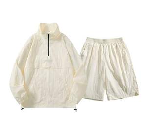 Custom High Quality Windbreaker Polyester Jacket Custom <b>Mens</b> <b>Zip</b> <b>up</b> Windbreaker Jacket Set - Product Image 6