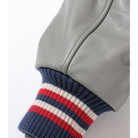 Blouson universitaire unisexe 2025 avec manches en cuir personnalisées, broderie chenille, style baseball, pour hommes, 4XL, poches sur le devant
