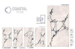 Carreaux de sol en porcelaine moderne 600x1200mm Brique polie bleue fissurée - Product Image 4