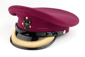 Wholesale Custom Peaked Caps White Bullion Badge High Quality Uniform <b>Hats</b> Structured Design Bulk Supply Factory Price - Product Image 2