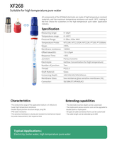 Sonde d'électrode pH industrielle XF268 en ligne pour pH-mètre, capteur de qualité de l'eau haute précision, plage de température 0-100°C, <30S