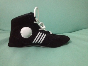 High Quality GLI Brand Genuine Leather Mesh Lining Customizable Logo <b>Men's</b> Wrestling Sambo <b>Shoes</b> <b>for</b> Summer & Winter - Product Image 2