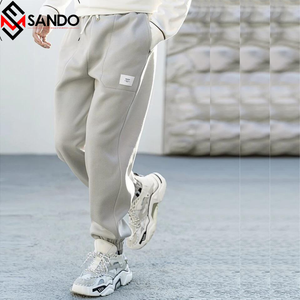 กางเกงวอร์มทรงหลวมสำหรับผู้ชายกางเกงวิ่งจ๊อกกิ้งผ้าฝ้ายออกแบบโลโก้ได้ตามต้องการ - Product Image 6