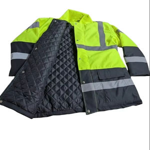 Vestes de sécurité haute visibilité pour la construction, vestes de sécurité réfléchissantes d'hiver, veste de travail personnalisée - Product Image 5