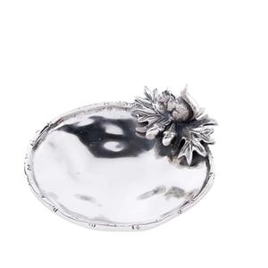 Bol à fruits décoratif en aluminium avec nickelage Forme ronde Design élégant Excellente qualité pour les bols de service - Product Image 4