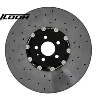 Kit Cakram Rem Keramik Karbon ICOOH Gen 2 370-440mm Ketebalan 30-36mm Cayman RS7 A4 A3 Cayenne Depan/Belakang 85kg