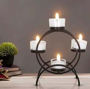 ของตกแต่งคริสต์มาสสำหรับห้องนอน โฮมออฟฟิศ ของขวัญคริสต์มาส สไตล์นอร์ดิก เชิงเทียนสีทอง ของตกแต่งเชิงเทียน - Product Image 5