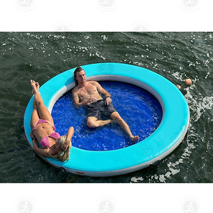 Hamaca inflable <span class=keywords><strong>de</strong></span> agua para <span class=keywords><strong>piscina</strong></span> y <span class=keywords><strong>playa</strong></span>, PVC duradero, inflado rápido, resistente a los rayos UV, ideal para adultos y niños - Product Image 6