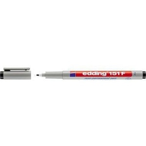 Rotulador Edding 151 F Negro de 0.6mm, No Resistente al Agua - Product Image 1