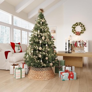 Tejido a mano agua Jacinto árbol falda Base Collar Top Choice vacaciones Navidad suministro anillo collares para árboles - Product Image 6