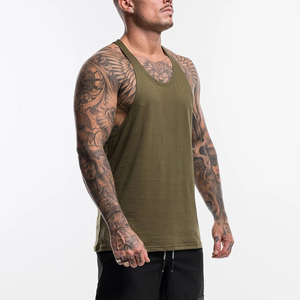 Mens <b>Sleeveless</b> Tank <b>Top</b> 100% Cotton Custom Logo Printing OEM Support Lightweight Comfortable for Gym or Street Wear Tank <b>Top</b> - Product Image 2