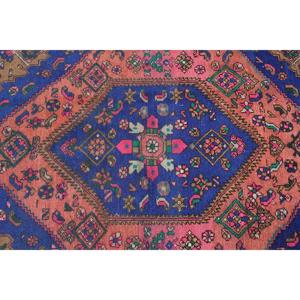 Alfombra Vintage de 4.7x6.6 pies, Alfombra Turca Azul con Diseño Floral de Lana - Product Image 5