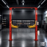 Pont élévateur hydraulique à deux colonnes GATmatic LT-240CA 4000 kg, élévateur de véhicule suspendu 1800 mm pour garage, certifié CE